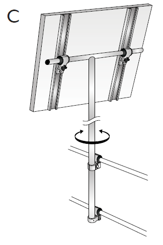 NOA Turning Solar Panel Mount
